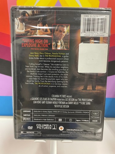 The Professional DVD 1994 Jean Reno Gary Oldman Natalie Portman New Sealed - Picture 2 of 2