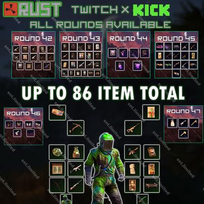 #ad RUST Kick amp; Twitch Drops ALL Available Up to 86 Item Total STEAM $2.99