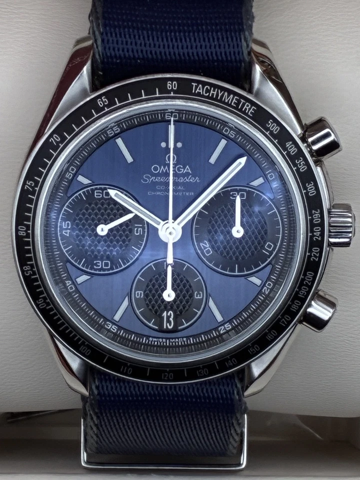 Omega Racing Cronógrafo 40mm Co-Axial Calibre 3330 Pulsera Acero y OTAN Foto 4 de 4