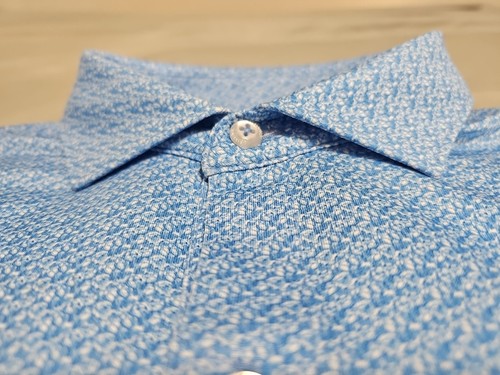 Johnnie-O NEW Performance ZAZU Waves Print in Pipeline S/S Golf/Polo Shirt SZ S - Picture 11 of 14