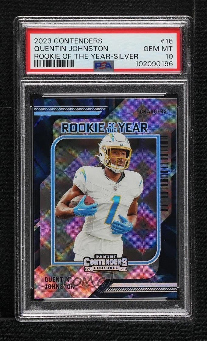 Quentin Johnston Panini Contenders Rookie of the Year Contenders #16 Silver