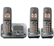 Panasonic KX-TG4733 1.9 GHz Trio Handsets Single Line Cordless Phone