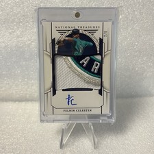 2024 Panini National Treasures Felnin Celesten Prospect Patch RC Auto /5 Logo