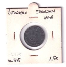 Austria 5 dimes 1948