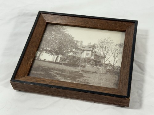 Antique Framed Photograph Small 5” House Maplehurst June 19 1896 Thorold Ontario - Picture 2 of 4