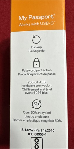 WD 2TB My Passport Portátil con USB C - HDD Gris Silicona-WDBWML0020BGY-WESN - Imagen 5 de 11
