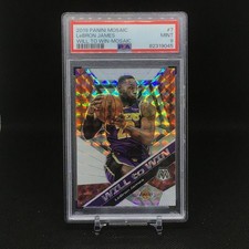 2019-20 Panini Mosaic - Will to Win LeBron James PSA 9 LA Lakers