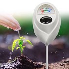 Garden Soil Tester White Round Head Moisture Meter with Easy Read Display