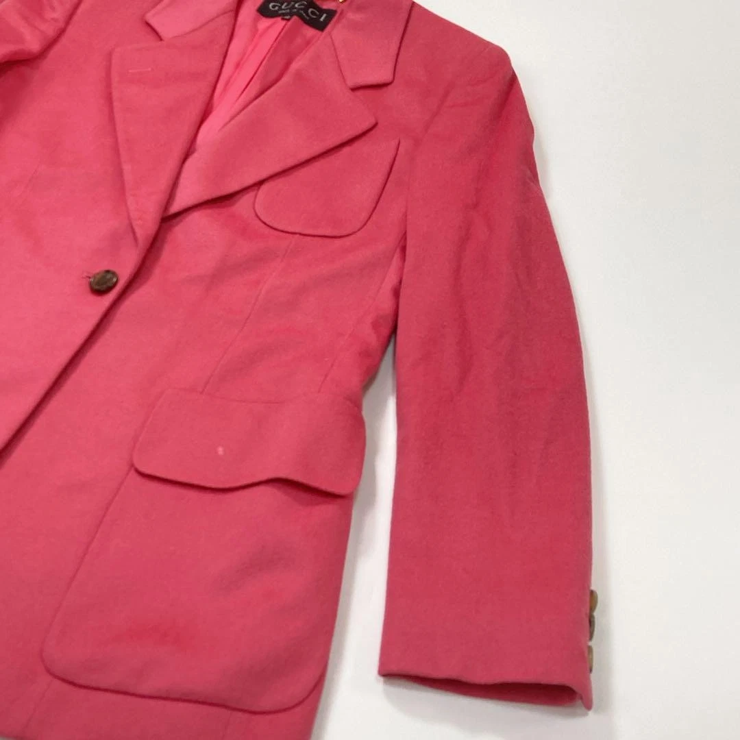 Gucci giacca sartoriale 100% cashmere rosa 42 dal Giappone