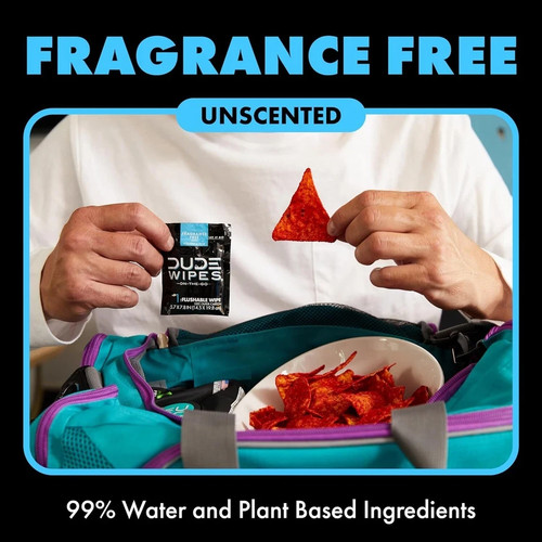 DUDE Wipes - Spülbare Tücher für unterwegs, 30 Tücher, unparfümiert, extra groß - Bild 4 von 6