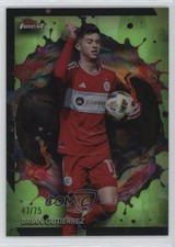 2024 Topps Finest MLS Rare Neon Green Refractor /75 Brian Gutierrez Gutiérrez