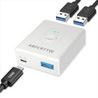 Zasilany przełącznikiem USB 3.0, dwukierunkowy przełącznik USB 2 komputery 1 w 2 wyjścia (2 cale