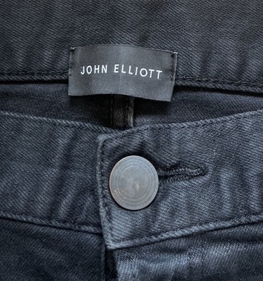 John Elliott The Cast 2 Carbon Slim Button Fly Jeans Made In Japan Raw Hems-34