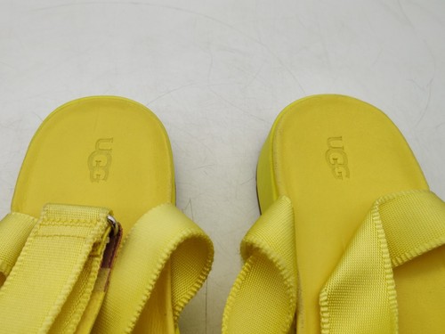 UGG- Women's Lennox Ankle Strap Sandals-Size 9-S/N 1107898-Neon Yellow-NICE - Picture 4 of 10