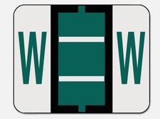 Smead 500 Alphabetic Color Code Labels Letter W Self-Adhesive Made in USA