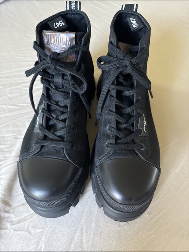 Palladium Women’s Revolt Hi TX Platform Boot, Star Black, size 8.5 - Picture 2 of 6
