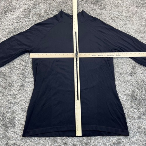 Fabletics Top Damen Large schwarz 1/4-Reißverschluss Stehkragen Performance sportlicher Pullover - Bild 5 von 9