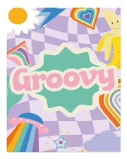 Groovy Retro Wall Art Poster - Colorful Abstract Decor Premium Quality