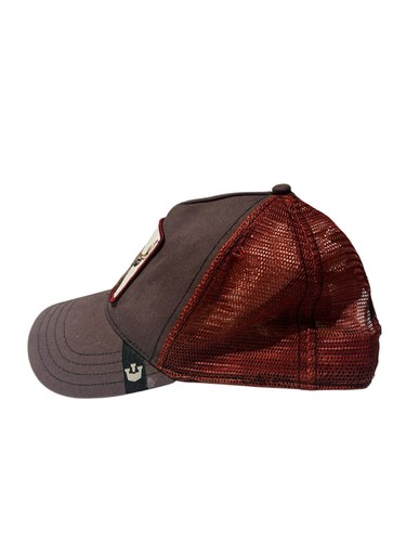 Goorin Bros Burgundy Gray hunting ''Buck Fever'' deer trucker snapback hat - Afbeelding 3 van 6