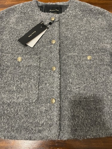 Massimo Dutti Wool Blend Short Jacket Size S - Picture 7 of 11