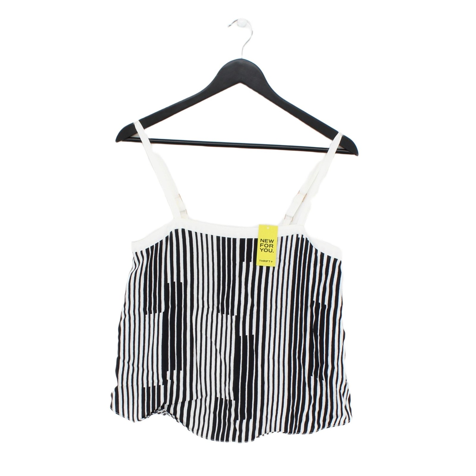 River Island Women’s T-Shirt UK 10 White Viscose with Polyester Camisole