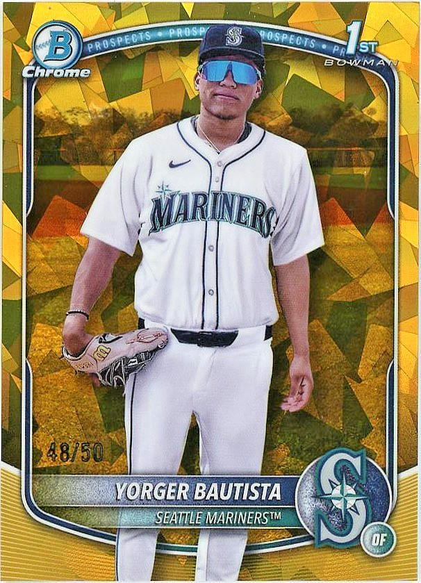 2025 Bowman Chrome Sapphire -  Yorger Bautista 1st Bowman- Gold Refractor 48/50