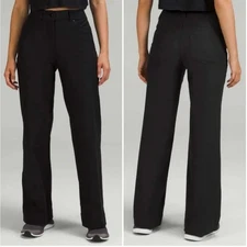 Lululemon Black City Sleek 5 Pocket HR Wide Leg Pant Light Utilitech Size 29
