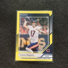 Tyson Bagent 2024 Donruss Football Yellow Press Proof  #276 Chicago Bears
