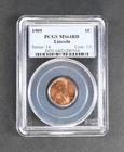 1909 PCGS MS64RD Lincoln Wheat Penny 1c Uncirculated Coin USA #1a MS 64 RD