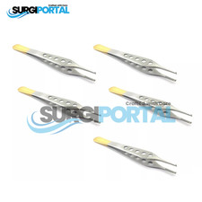 TC Adson Tissue Forceps 15 cm 1x2 teeth 6'' Anatomic Tweezers Straight 5 PCS