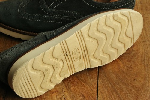 Grenson Blue Suede Oxford Brogue Shoes Men's UK 10 G US 11 EU 44 - Picture 10 of 10