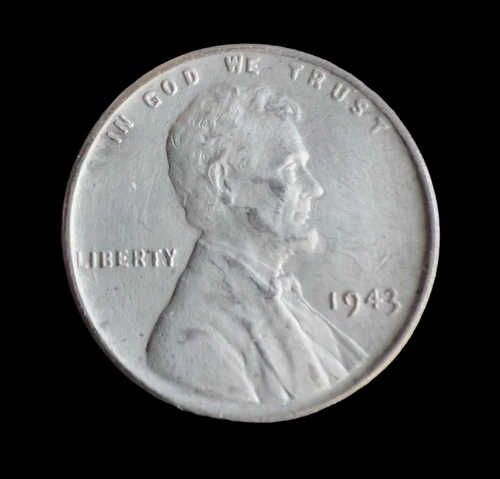 1943 Steel Penny WWII Wartime Cent in VF Very Fine Condition