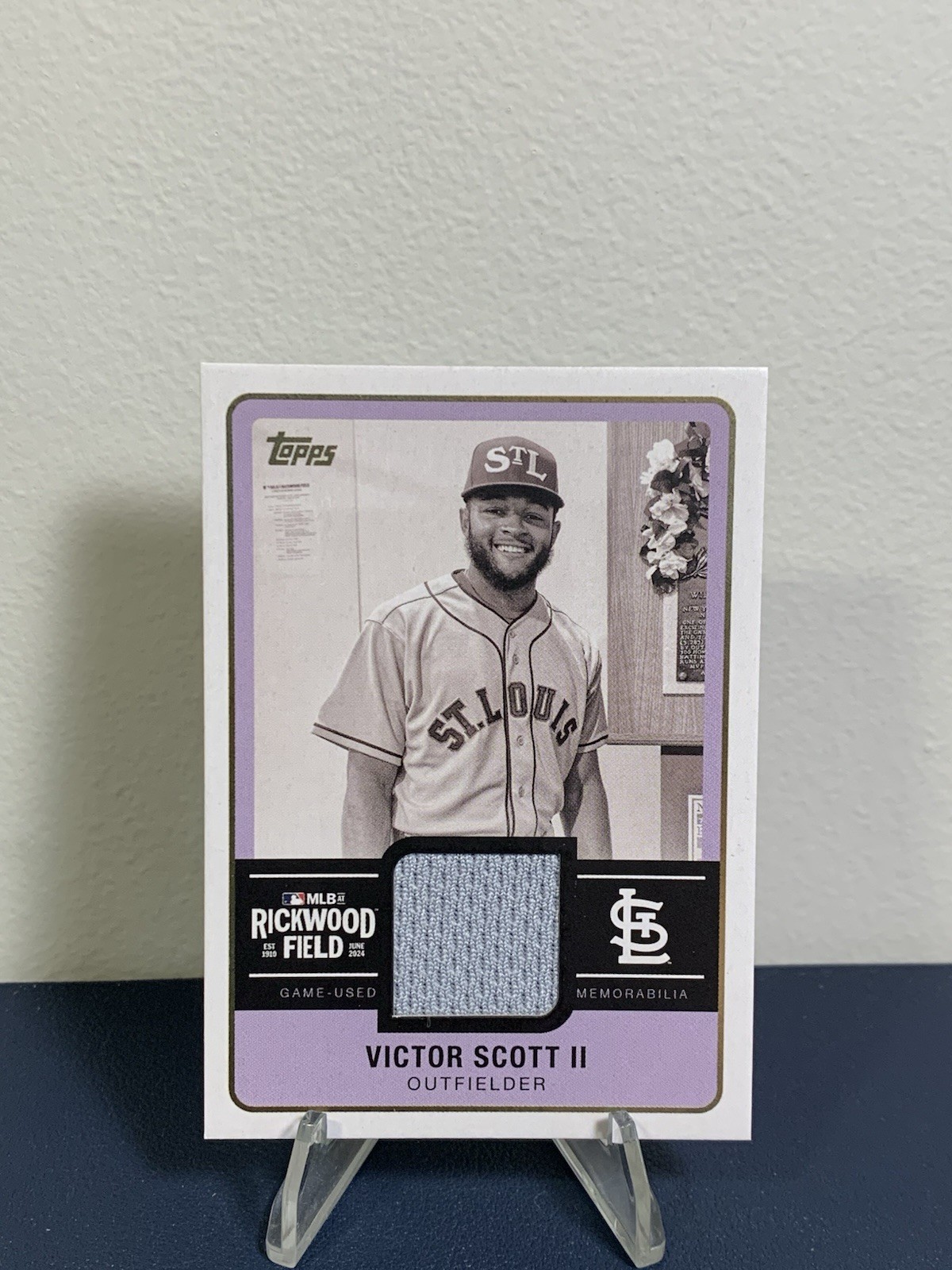 2025 Topps Series 1 - Rickwood Relic Collection Victor Scott II #RWR-VS (MEM)