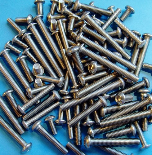 100 PIECE KIT M5 M6 STAINLESS STEEL BUTTON HEAD METRIC ALLEN SCREW A2 HEX SOCKET - Picture 2 of 2