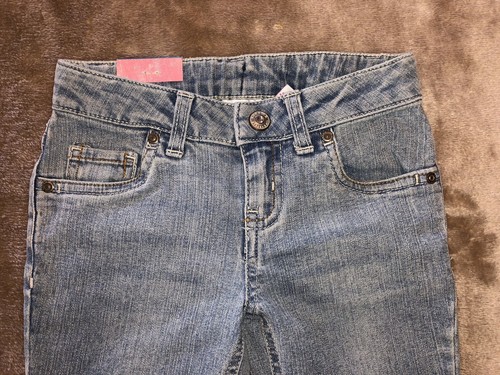 NWT Sonoma Jeans Girls Size 5 Regular Flare Light Wash stretch adjustable waist - Picture 6 of 8