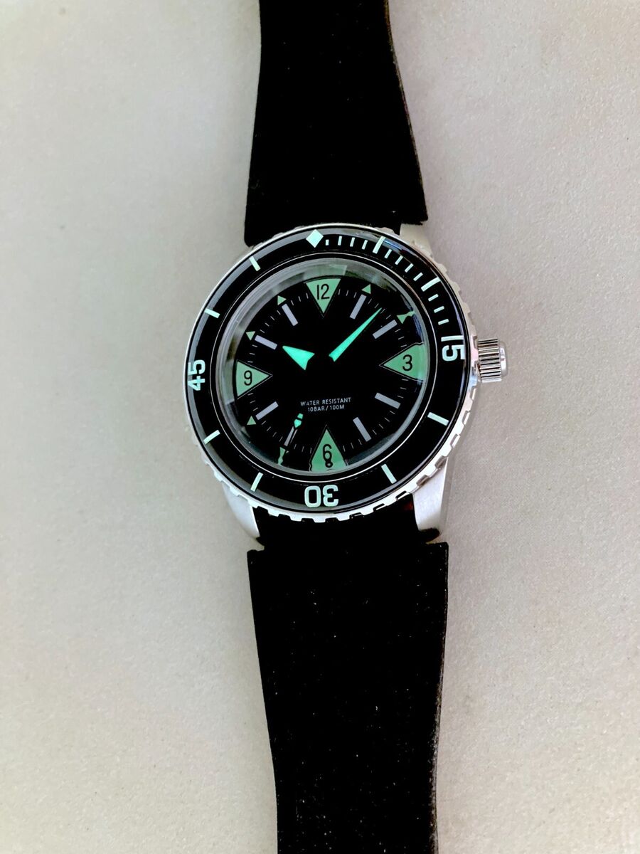Mod SEIKO SNZH55 Military Diver Japan NH38 Automatic zodiac