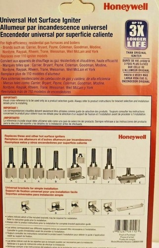 Honeywell Universal Hot Surface Ignitor, Pack of 4, New - Picture 3 of 4