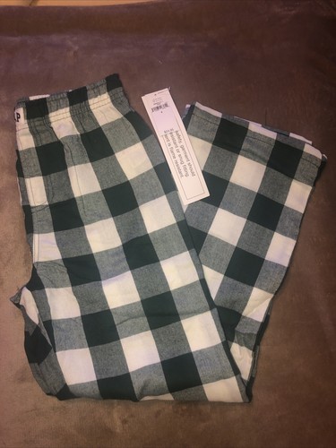 NWT- GAP Kids Boys Size 8 Green Cream Check Print PJ Pants MSRP $24 - Picture 4 of 14