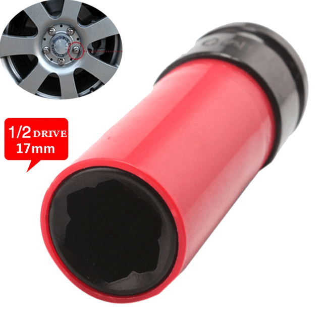 1pc Protective Lug Nut Socket for Mercedes with 17mm Convex Flower Head