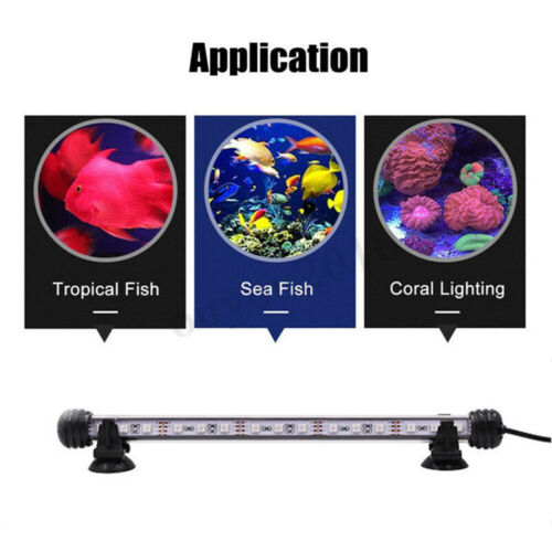UK Aquarium Fish Tank Pond 5050 RGB LED Strip Lights Bar Lamp Submersible Lights - Picture 11 of 19