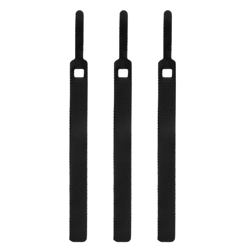 3pcs 4.5" Reusable Fastening Cable Ties for Computers Electronics/Appliance Wire