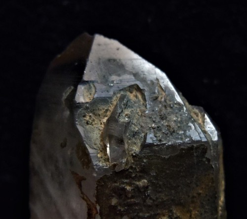SMOKY QUARTZ CRYSTAL (QU119/7) Mineral from Mt. Blanc Massif, France - Picture 4 of 4