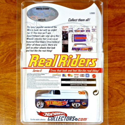 「2007 RLC REAL RIDERS '55 CHEVY PANEL Hot Wheels RLC Real Riders '55 Chevy Panel 6912/11000 Blue