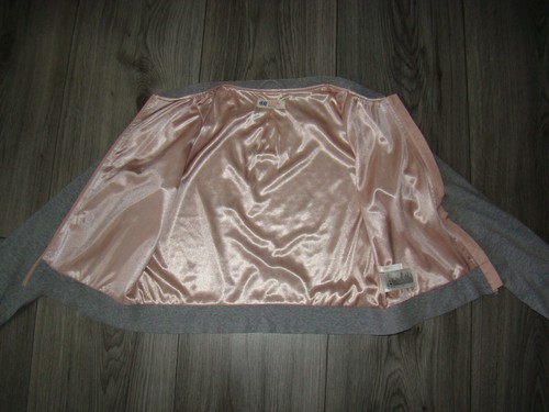 KATZE Jacke 158 H&M Cardigan Anorak Bomberjacke Mädchen grau rose Katzen - Bild 7 von 7
