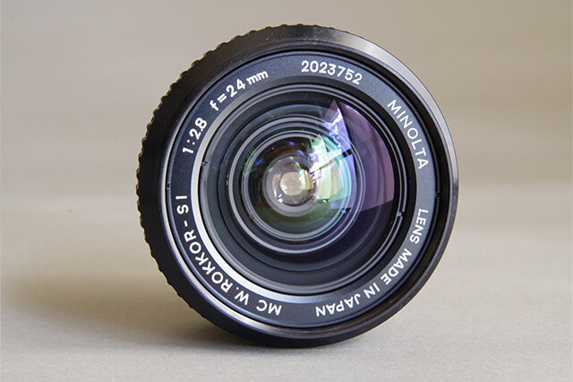 MINOLTA MC W.ROKKOR-SI 24mm F2.8 Camera Lens made in Japan MINOLTA MC W.ROKKOR-SI 24mm F2.8 Camera Lens made in Japan