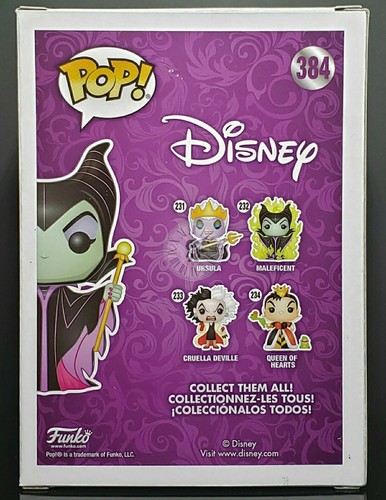 ¡Funko Pop + Protector! Disney #384 Maléfica (Diamante tema candente) ***Como nuevo*** - Imagen 5 de 12