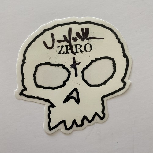 Zero CHRIS COLE Autographed Skateboard Deck Black Gold Foil 8.25 Signed Sticker - Picture 9 of 12