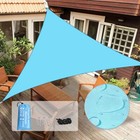 Vela De Sombra Parasol Toldos Carpas 10x10x10ft Para Patio Auto Triángulo El Sol