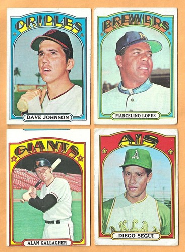 1972 Topps baseball - less than EX - 276-up - You Pick 'Em - Picture 463 of 502