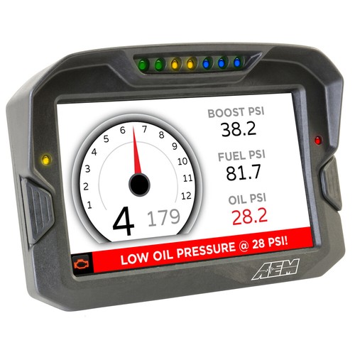 AEM 30-5700 CD-7 Carbon Non-Logging/ Non-GPS Full Color Racing Dash Display Kit - Foto 11 di 12
